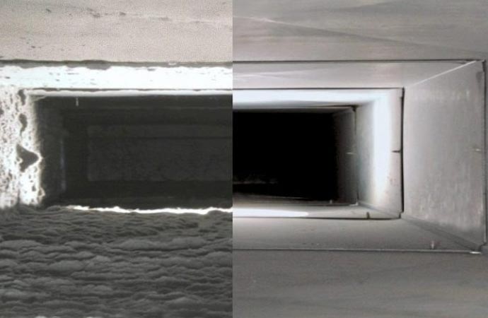 Before And After Duct Sanitization