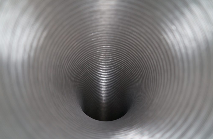 a clean duct pipe