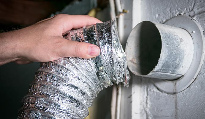 Dryer vent cleaning